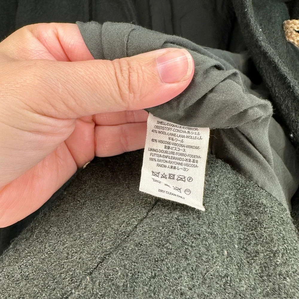 Free People Dark Green Toggle Coat
